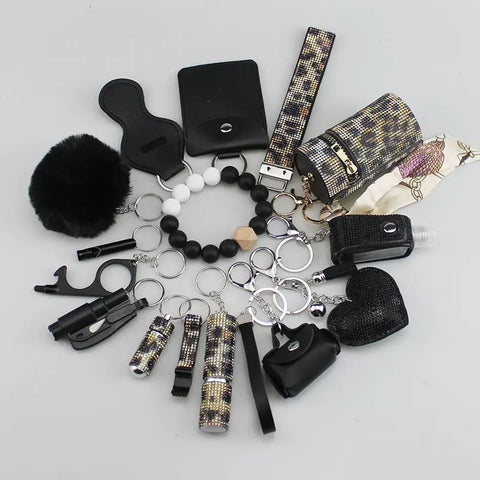 15 pcs Diamond keychain set for women and girl