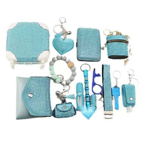 14 pcs Diamond keychain set