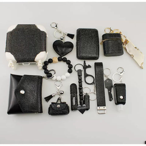 14 pcs Diamond keychain set