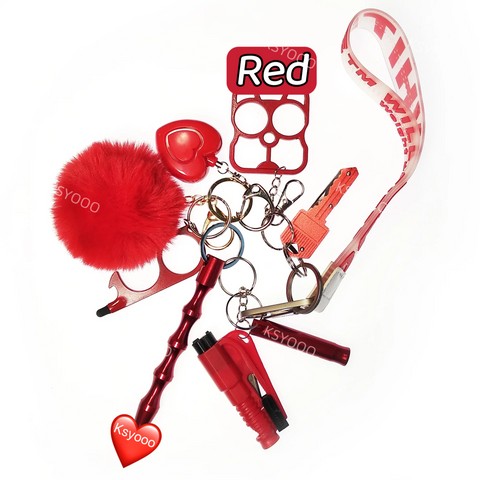 9 pcs keychain Set For Women And Kids