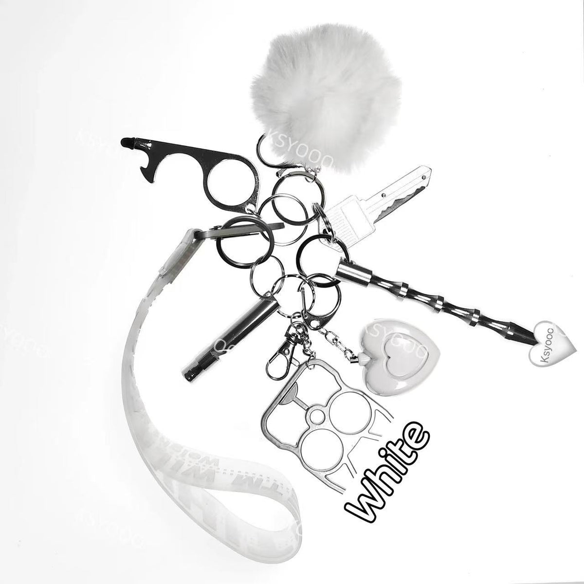 8 pcs Keychain Set For Women And Kids