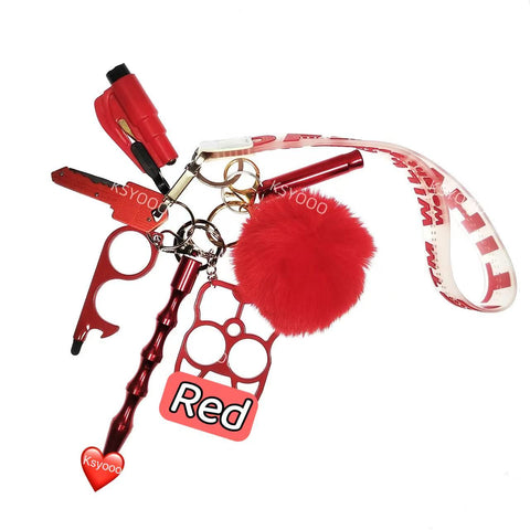 8 pcs Keychain Set For Women And Kids
