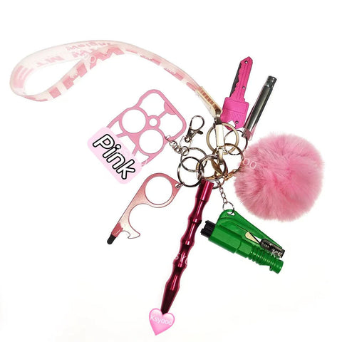8 pcs Keychain Set For Women And Kids