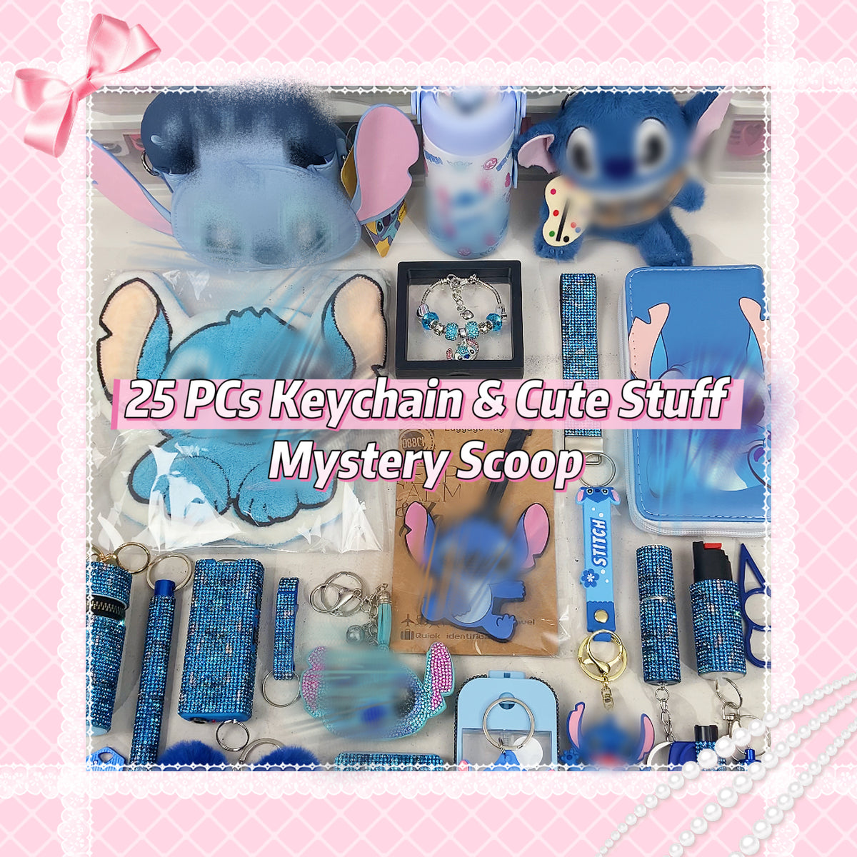 2026 New 25 Pcs Keychain & Cute Stuff Mystery Scoop