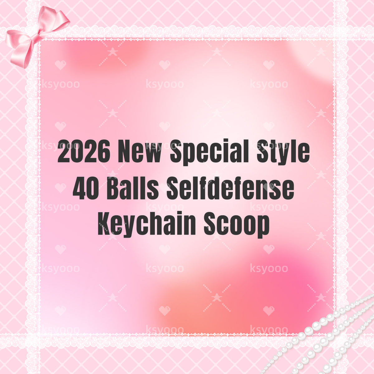 2026 New Special Pattern 40 balls of Selfdefense Keychains Mystery Scoop